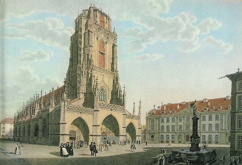 Berner Münster um 1800